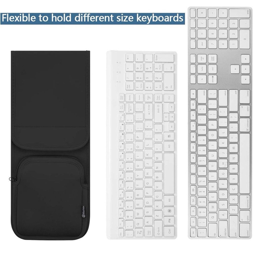 CaSZLUTION Case Star Adjustable Keyboard Sleeve Travel Case Neoprene Black EUC